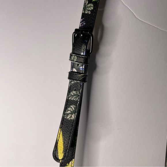 Steve Madden Black Floral Crossbody Chain & Adjustable Strap Zipper Closure EUC - Picture 8 of 11